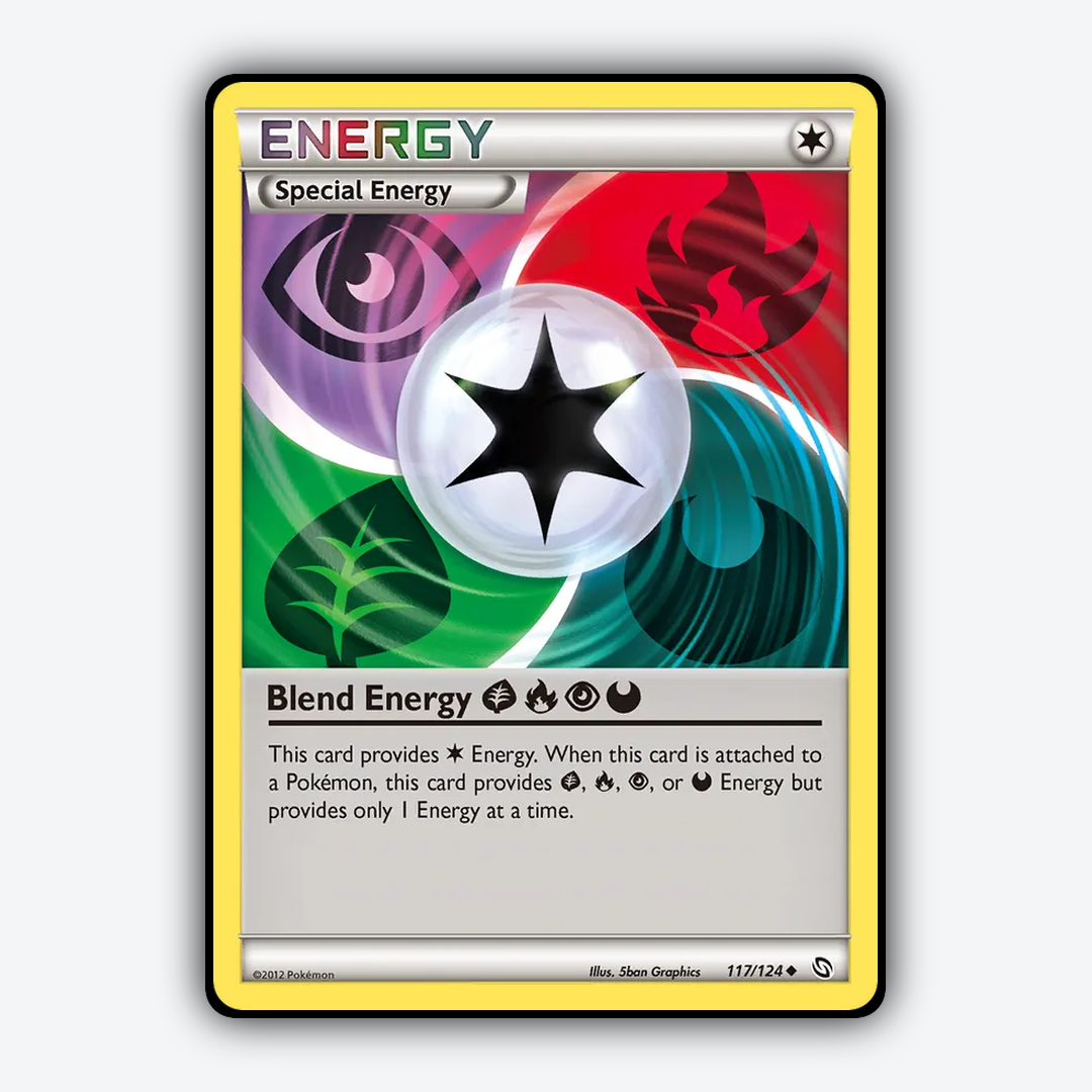 Blend Energy GrassFirePsychicDarkness 117/124 - Dragons Exalted Set - Card Rug