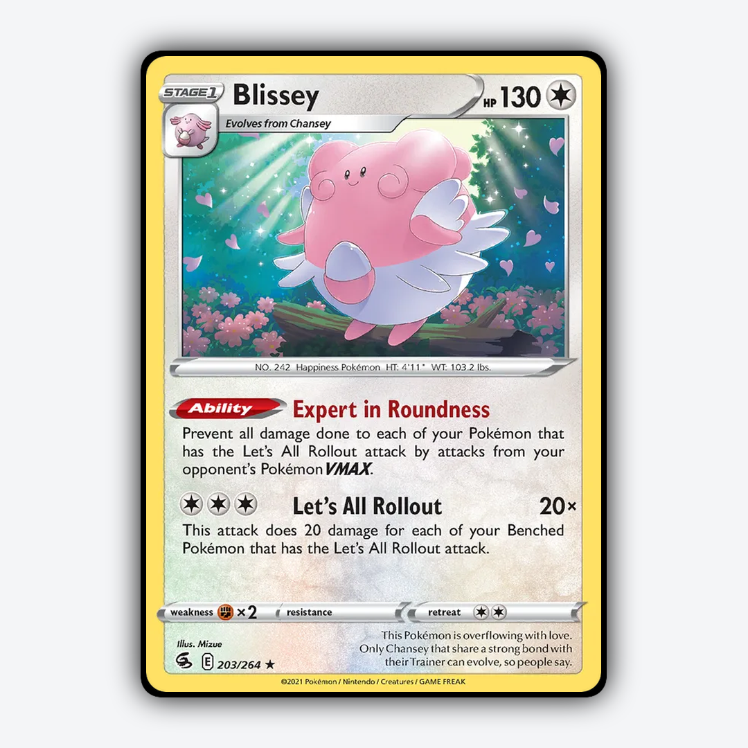 Blissey 203/264 - Fusion Strike Set - Card Rug
