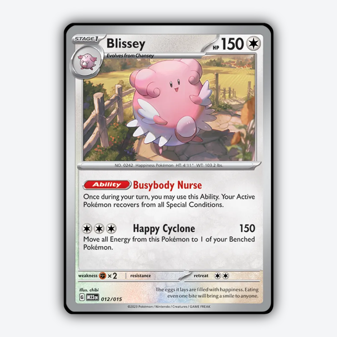 Blissey 012/015 - McDonald's Collection 2023 Set - Card Rug