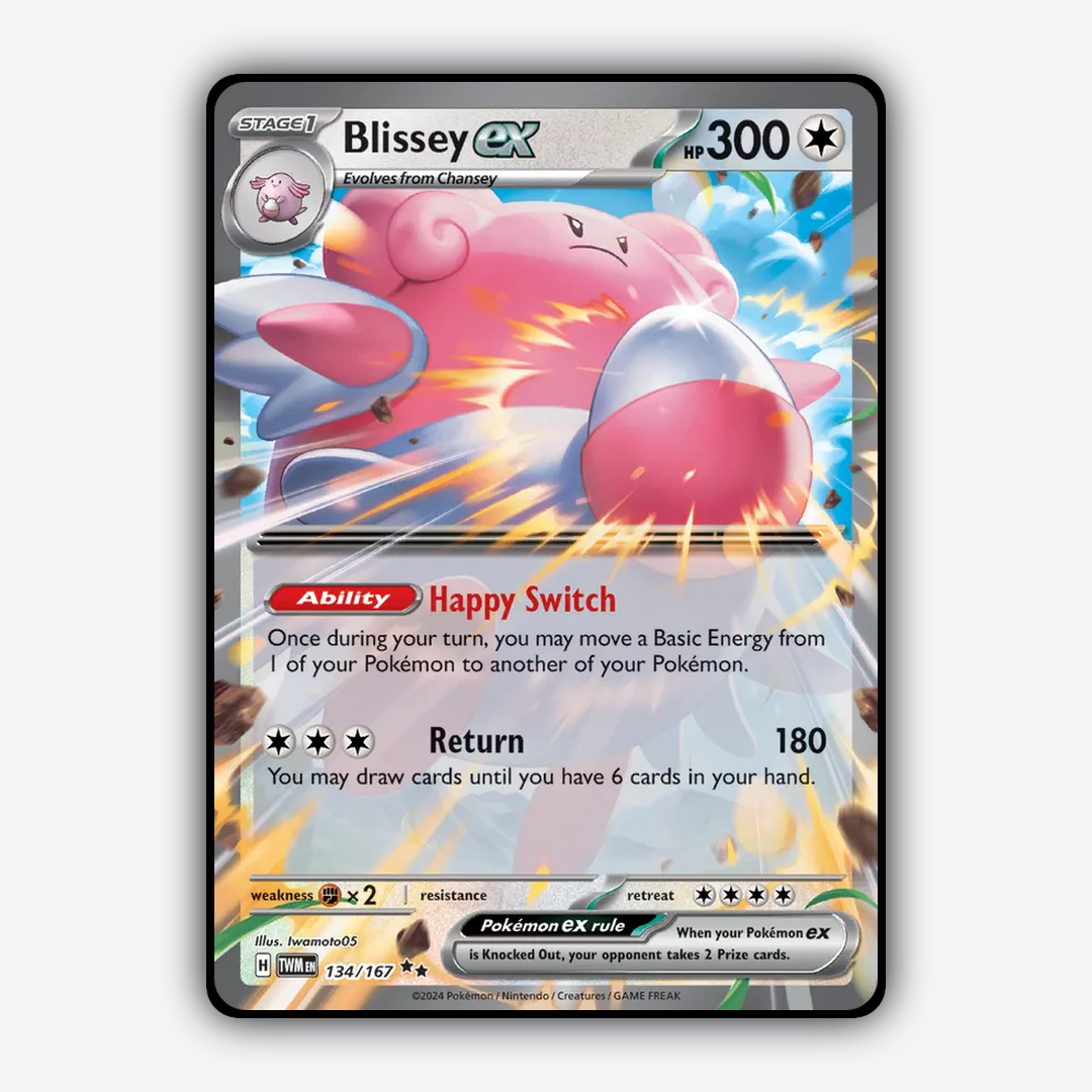 Blissey ex #134 - Twilight Masquerade Set - Card Rug