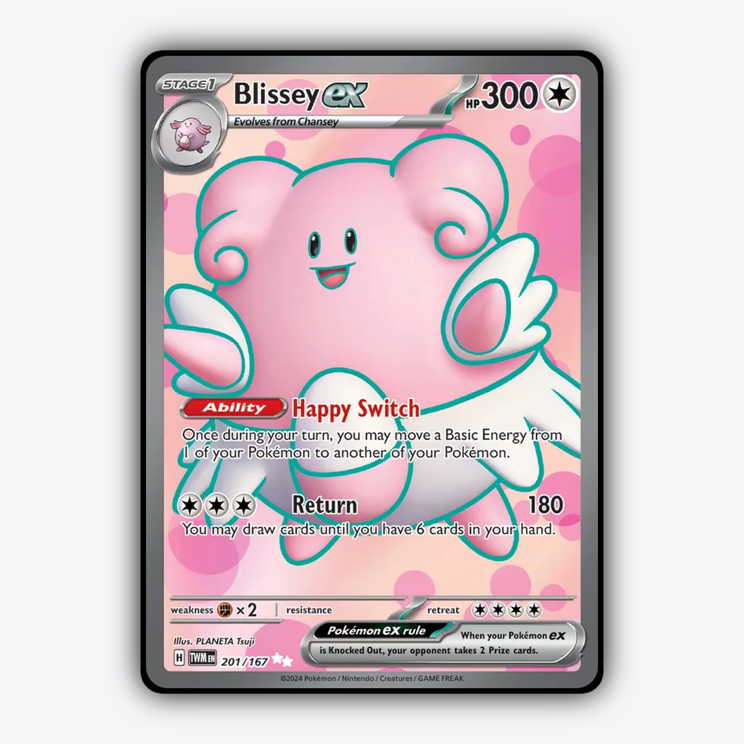 Blissey ex #201 - Twilight Masquerade Set - Card Rug