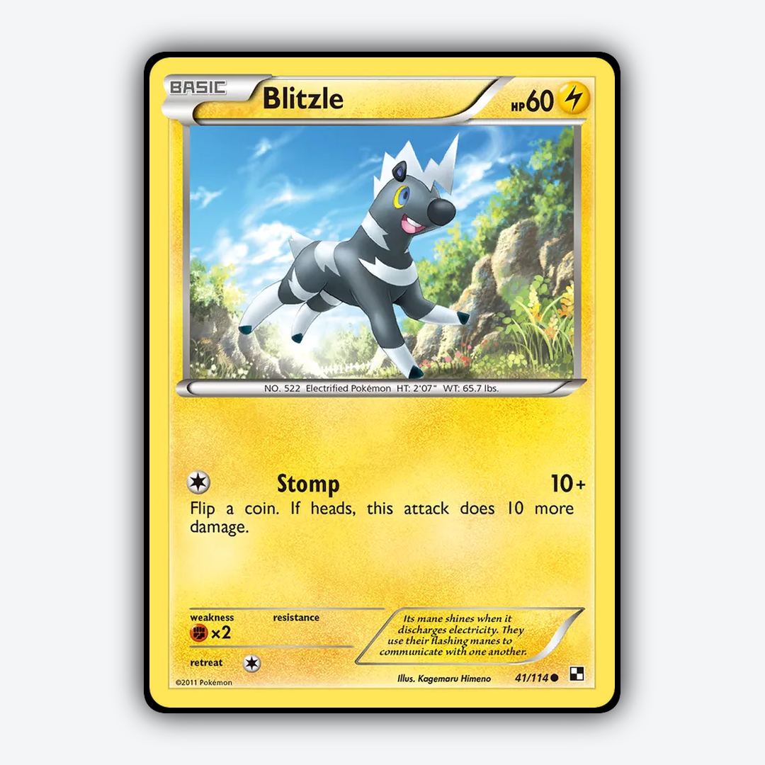 Blitzle 041/114 - Black & White Set - Card Rug