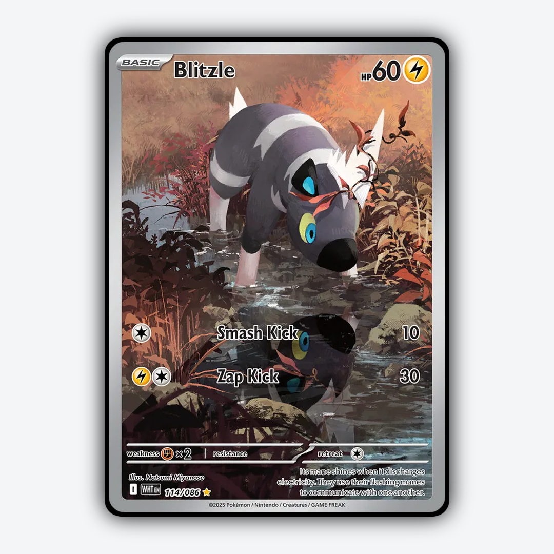 Blitzle #114 - White Flare Set - Card Rug