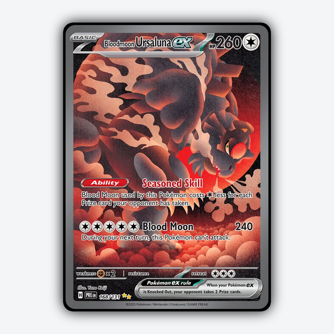 Bloodmoon Ursaluna ex #168 - Prismatic Evolutions Set - Card Rug