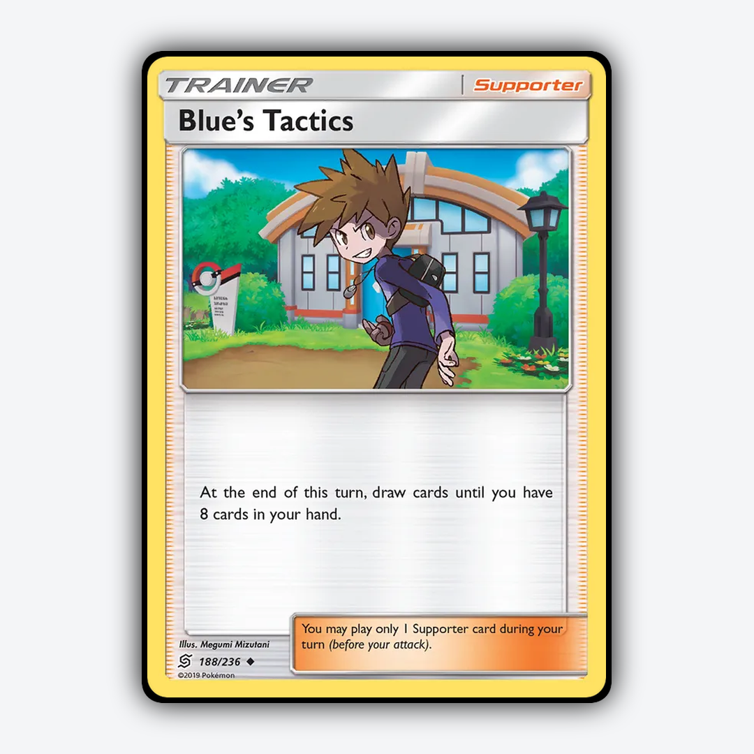 Blue's Tactics 188/236 - Unified Minds Set - Card Rug