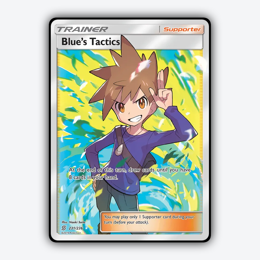 Blue's Tactics 231/236 - Unified Minds Set - Card Rug