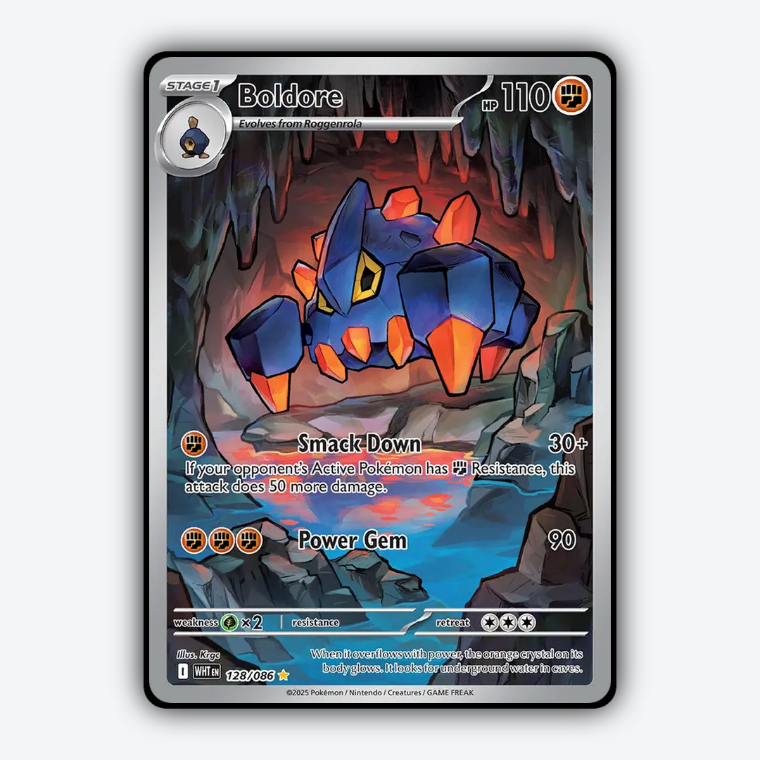 Boldore #128 - White Flare Set - Card Rug