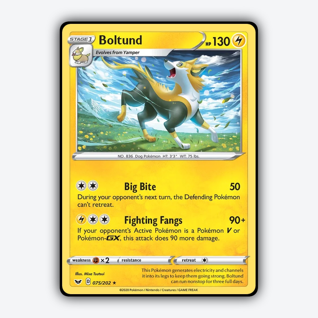 Boltund 075/202 - Sword & Shield Set - Card Rug