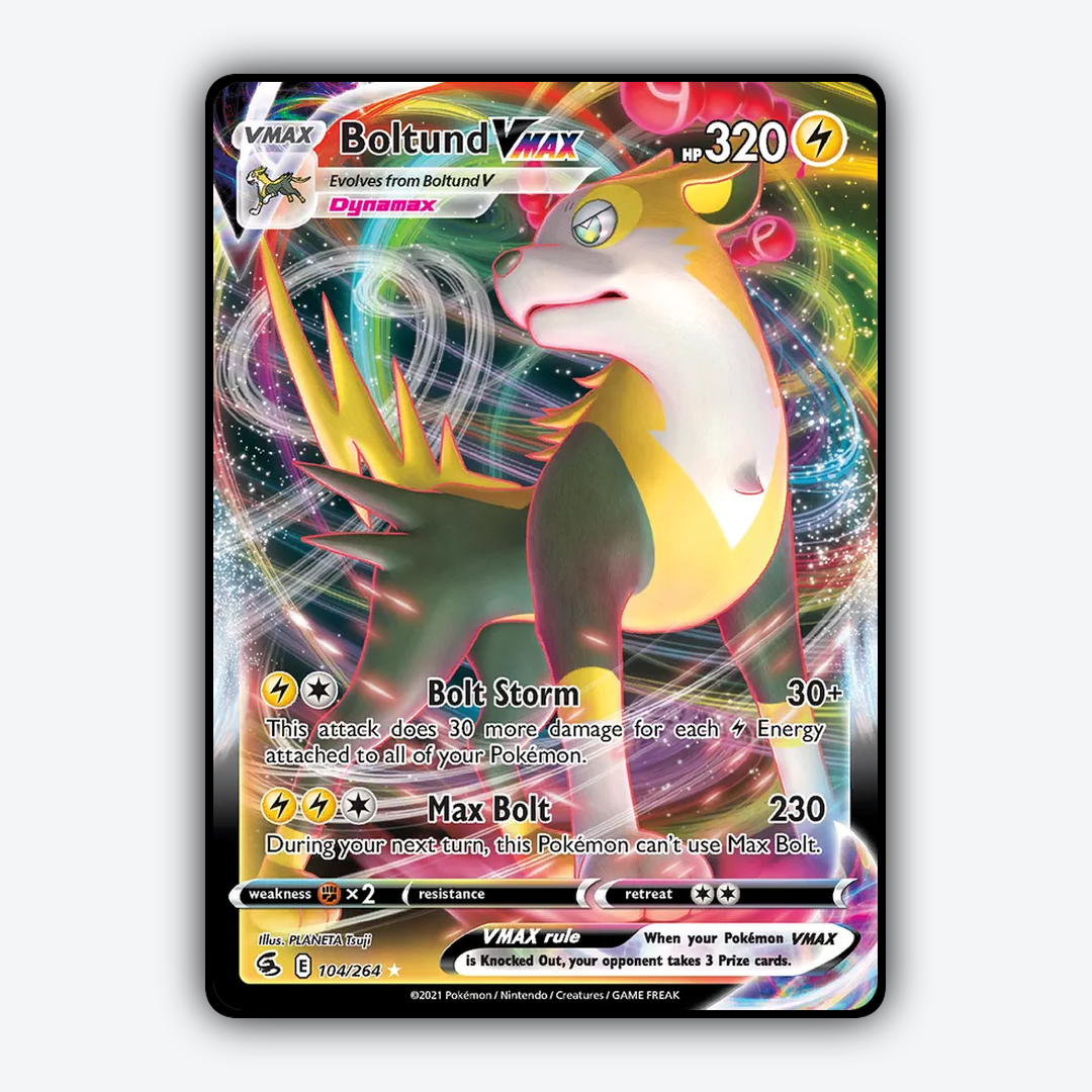 Boltund VMAX 104/264 - Fusion Strike Set - Card Rug