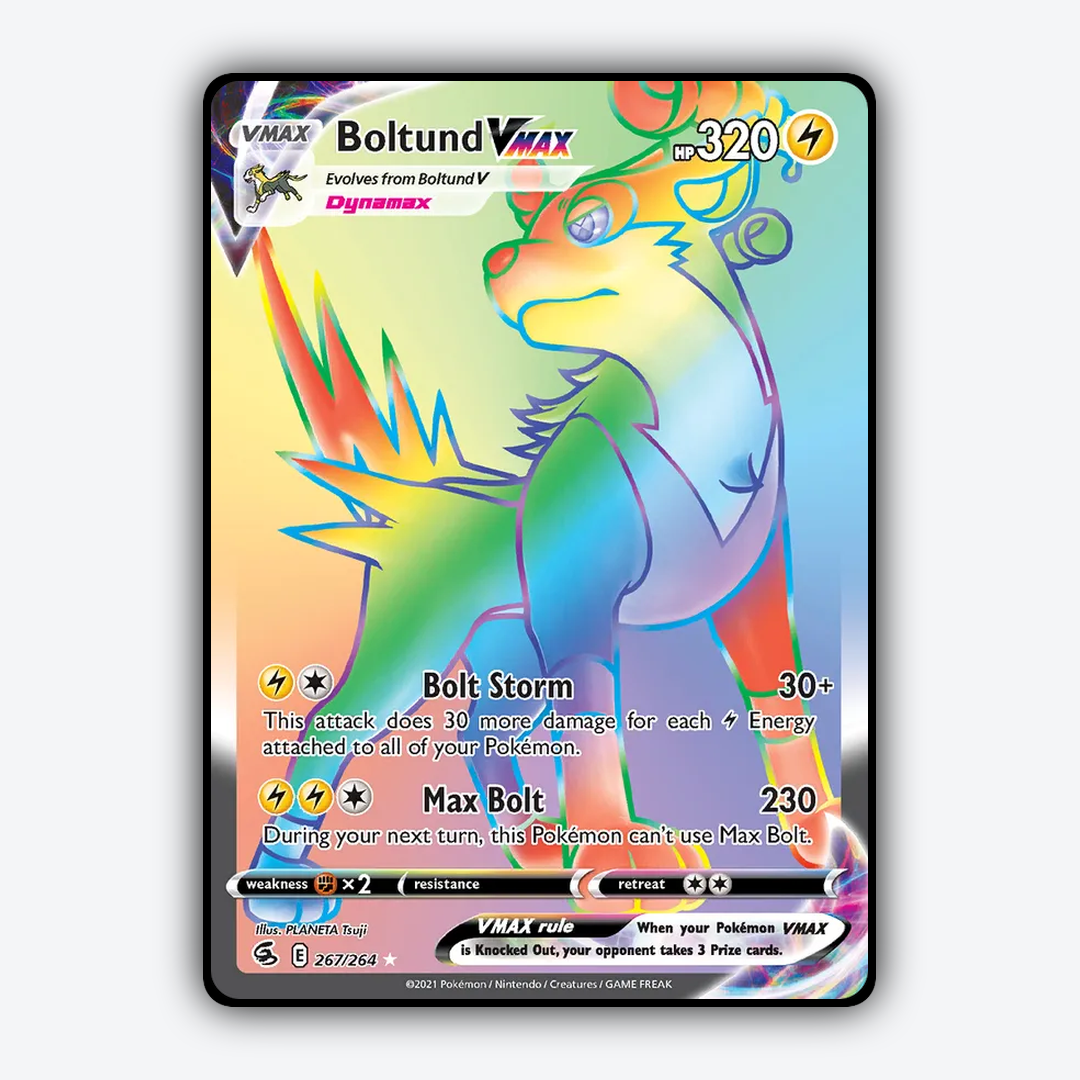 Boltund VMAX 267/264 - Fusion Strike Set - Card Rug