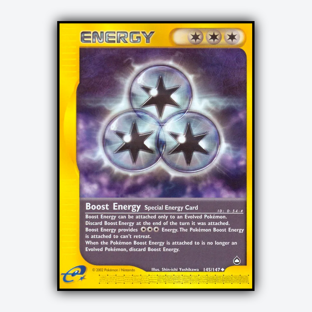 Boost Energy 145/147 - Aquapolis Set - Card Rug