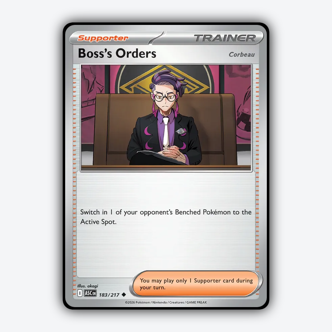 Boss's Orders 183/217 - Ascended Heroes Set - Card Rug
