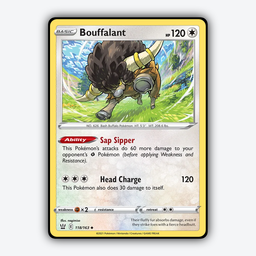 Bouffalant 118/163 - Battle Styles Set - Card Rug