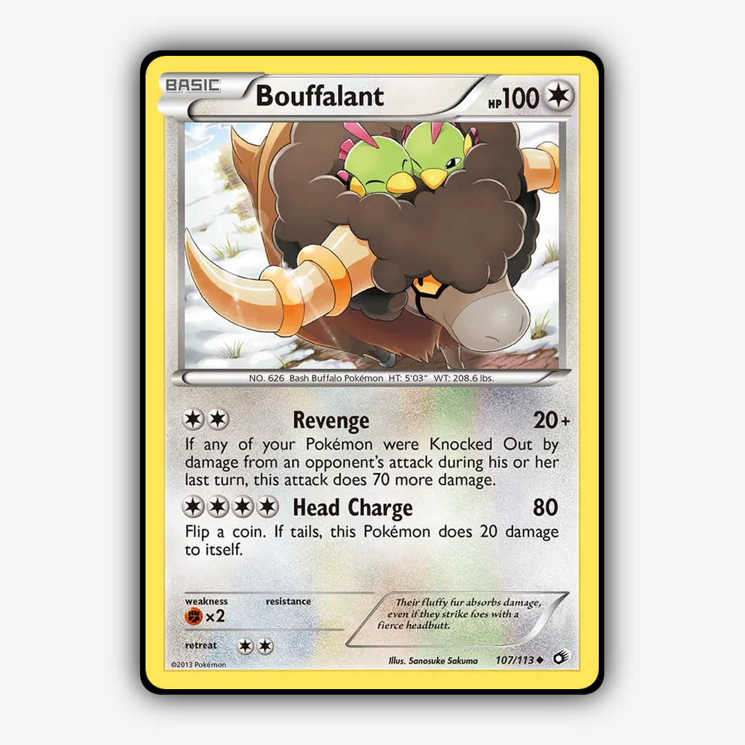 Bouffalant 107/113 - Legendary Treasures Set - Card Rug