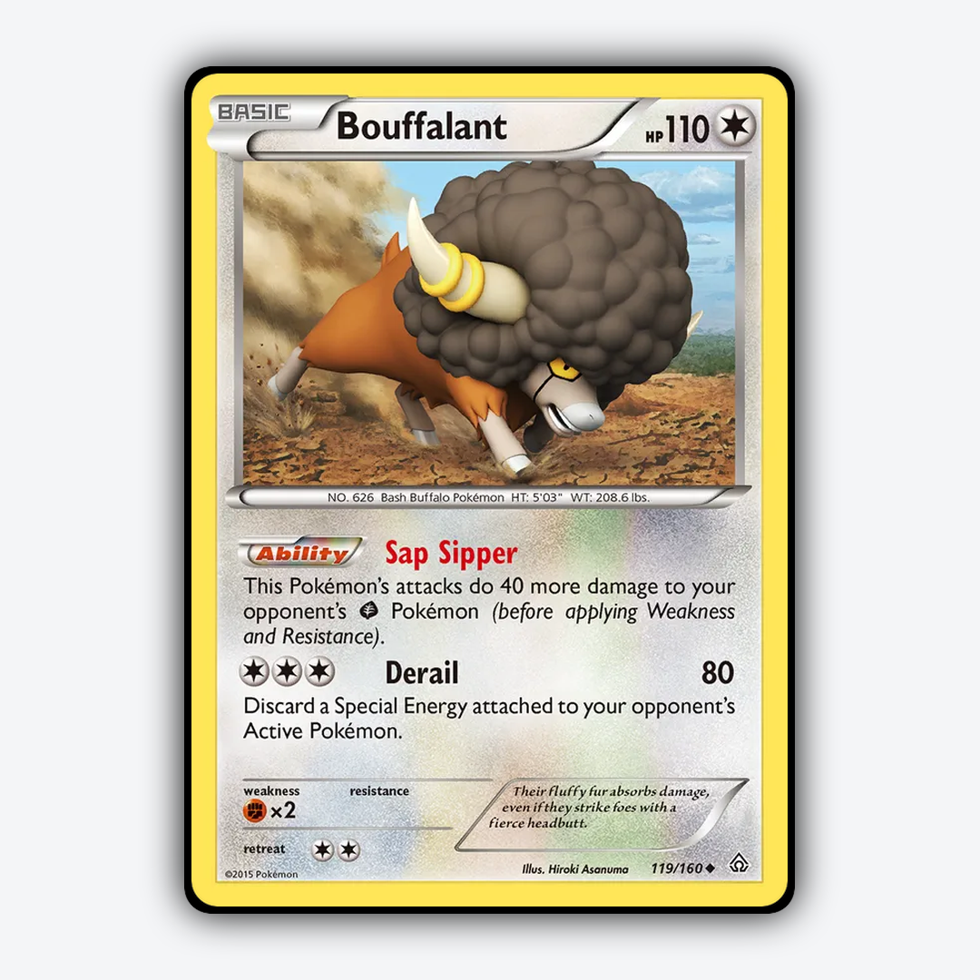 Bouffalant 119/160 - Primal Clash Set - Card Rug