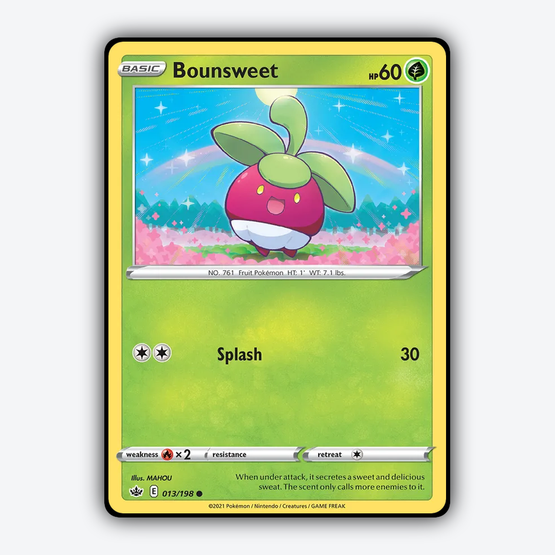 Bounsweet 013/198 - Chilling Reign Set - Card Rug