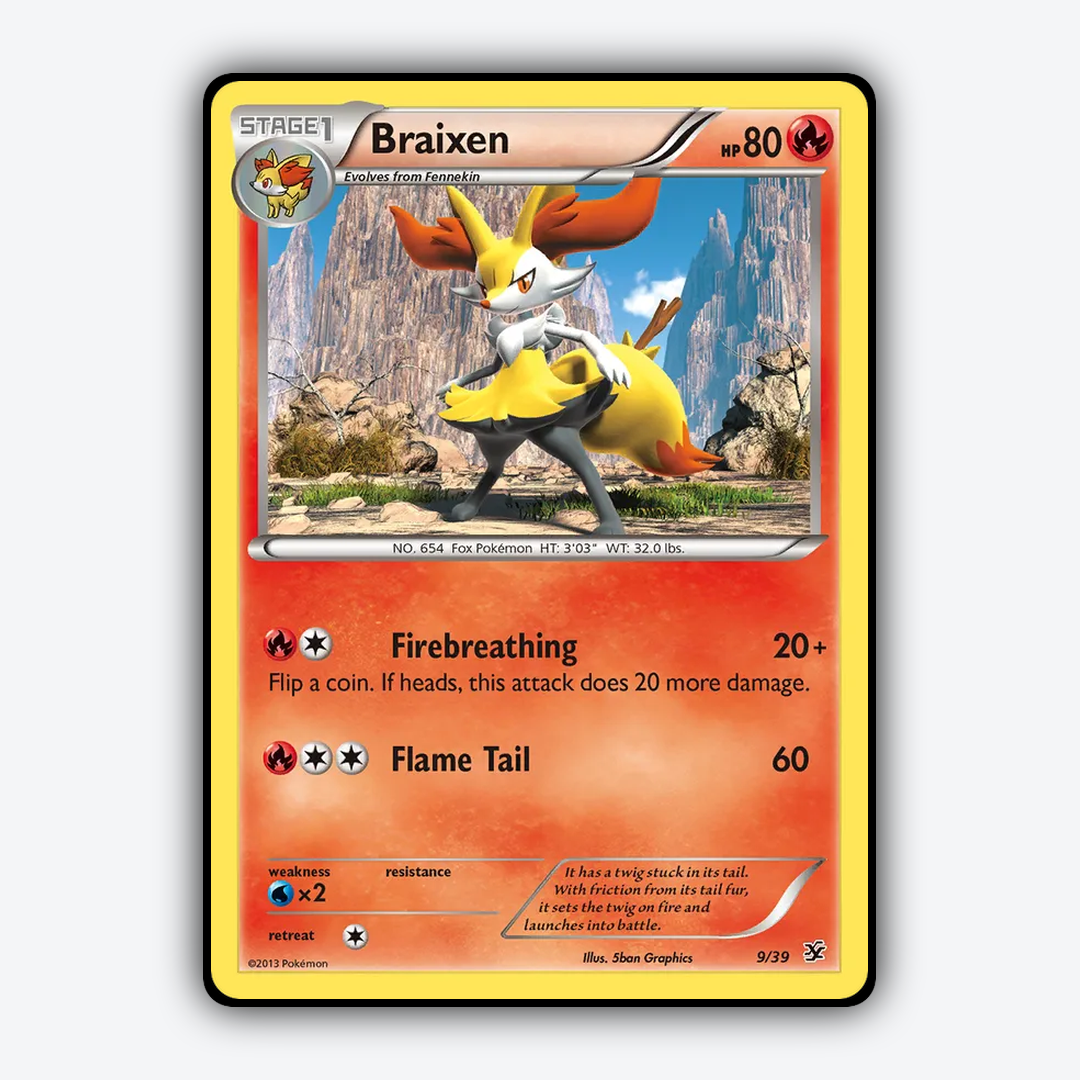 Braixen 009/39 - Kalos Starter Set - Card Rug