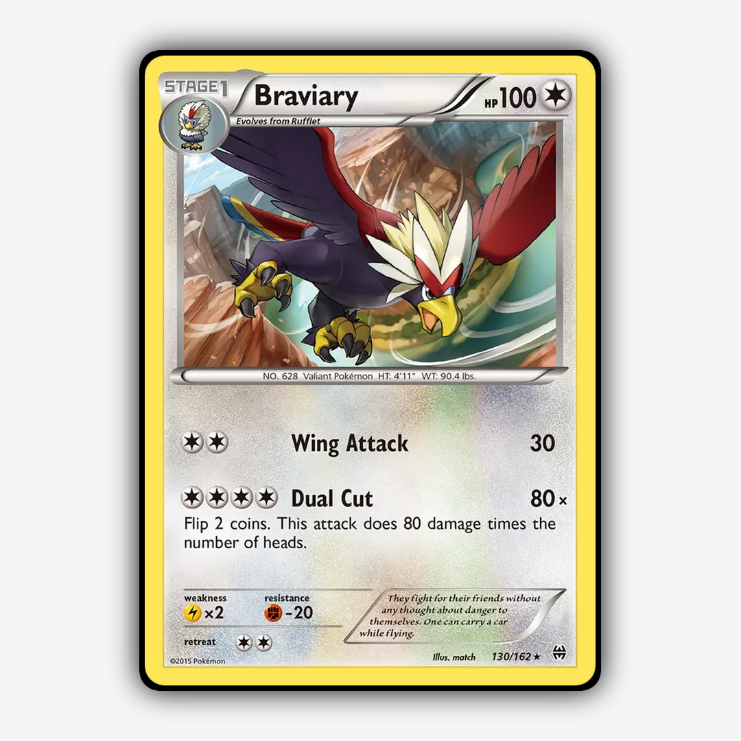 Braviary 130/162 - BREAKthrough Set - Card Rug