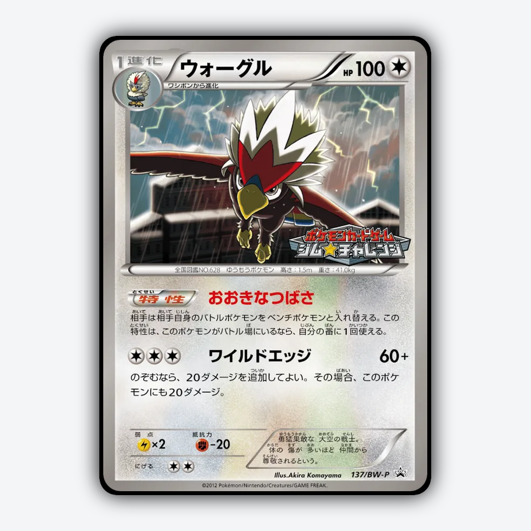 Braviary 137/BW-P - Black & White Promos Set - Card Rug (JP)