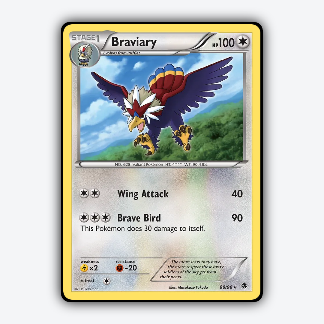 Braviary 088/98 - Emerging Powers Set - Card Rug