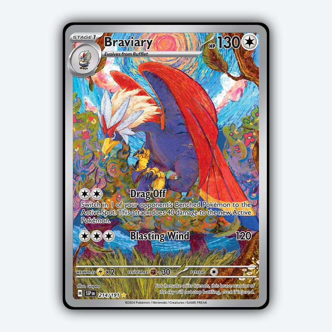 Braviary #214 - Surging Sparks Set - Card Rug