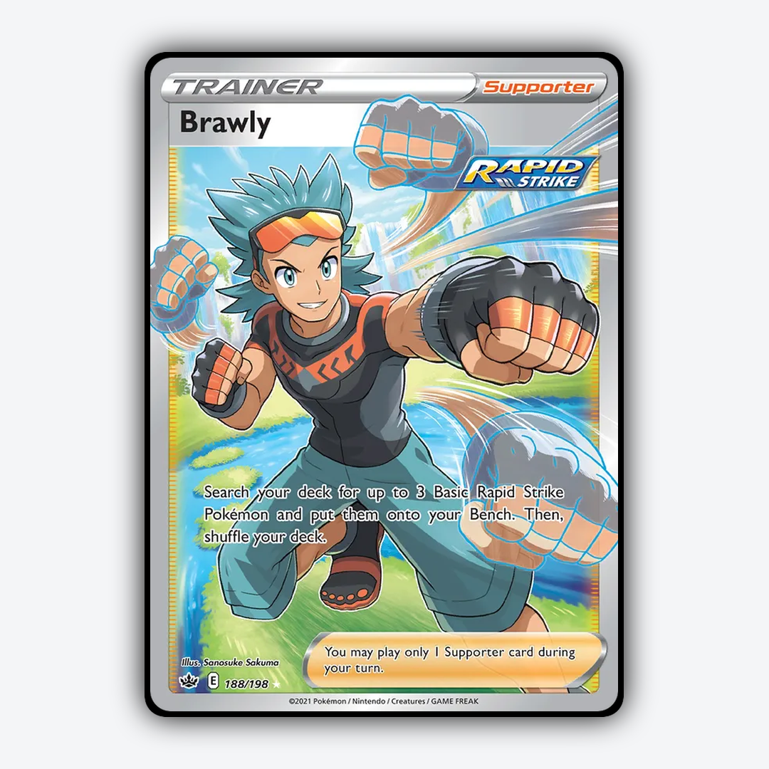 Brawly 188/198 - Chilling Reign Set - Card Rug