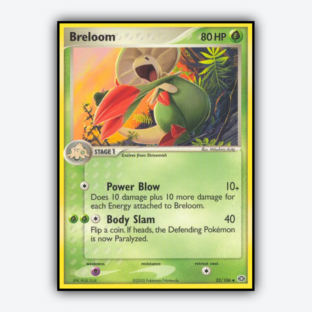 Breloom 022/106 - Emerald Set - Card Rug