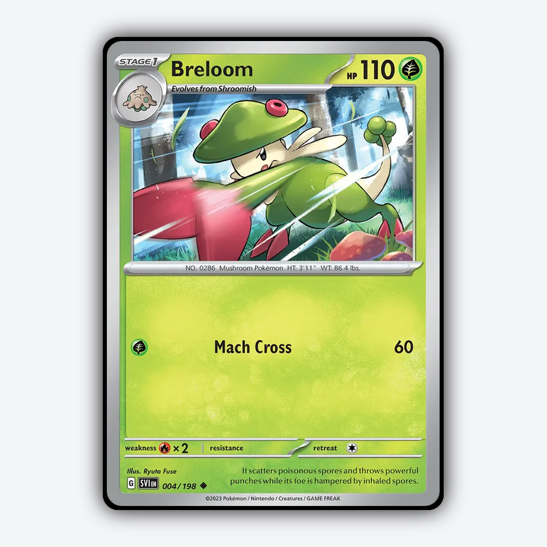 Breloom 004/198 - Scarlet & Violet Set - Card Rug