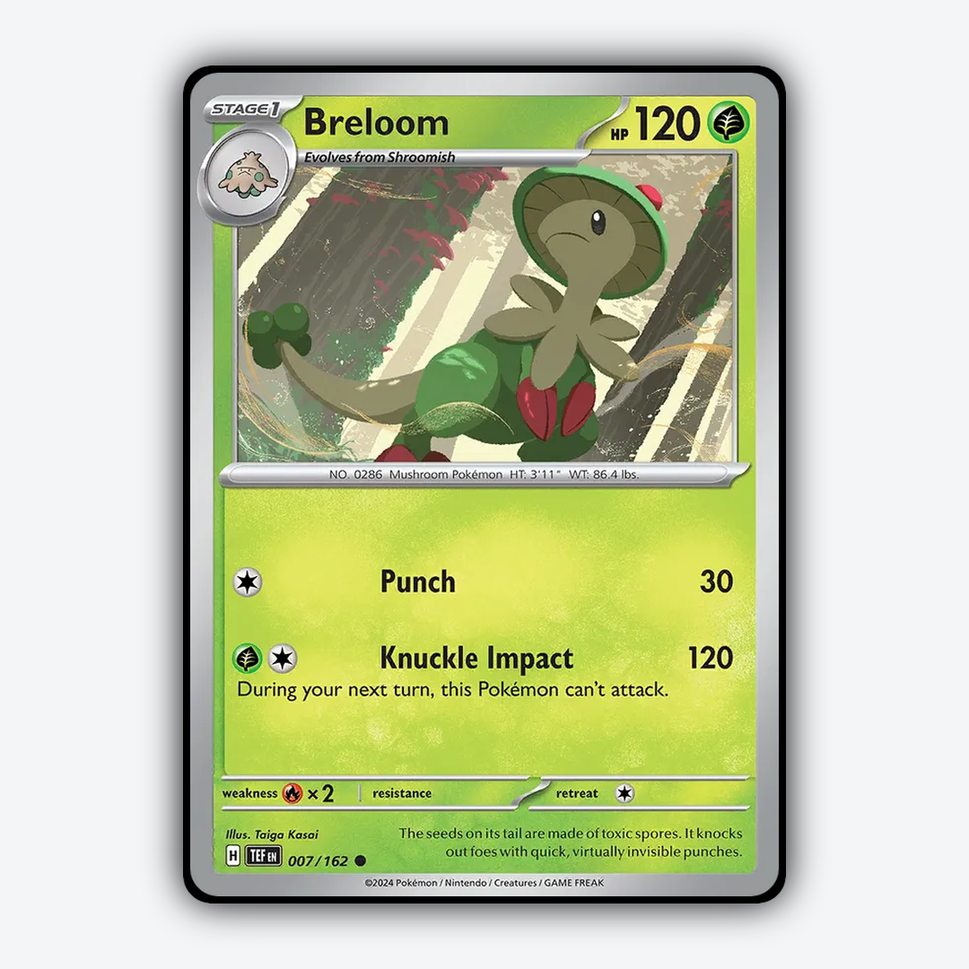 Breloom 007/162 - Temporal Forces Set - Card Rug