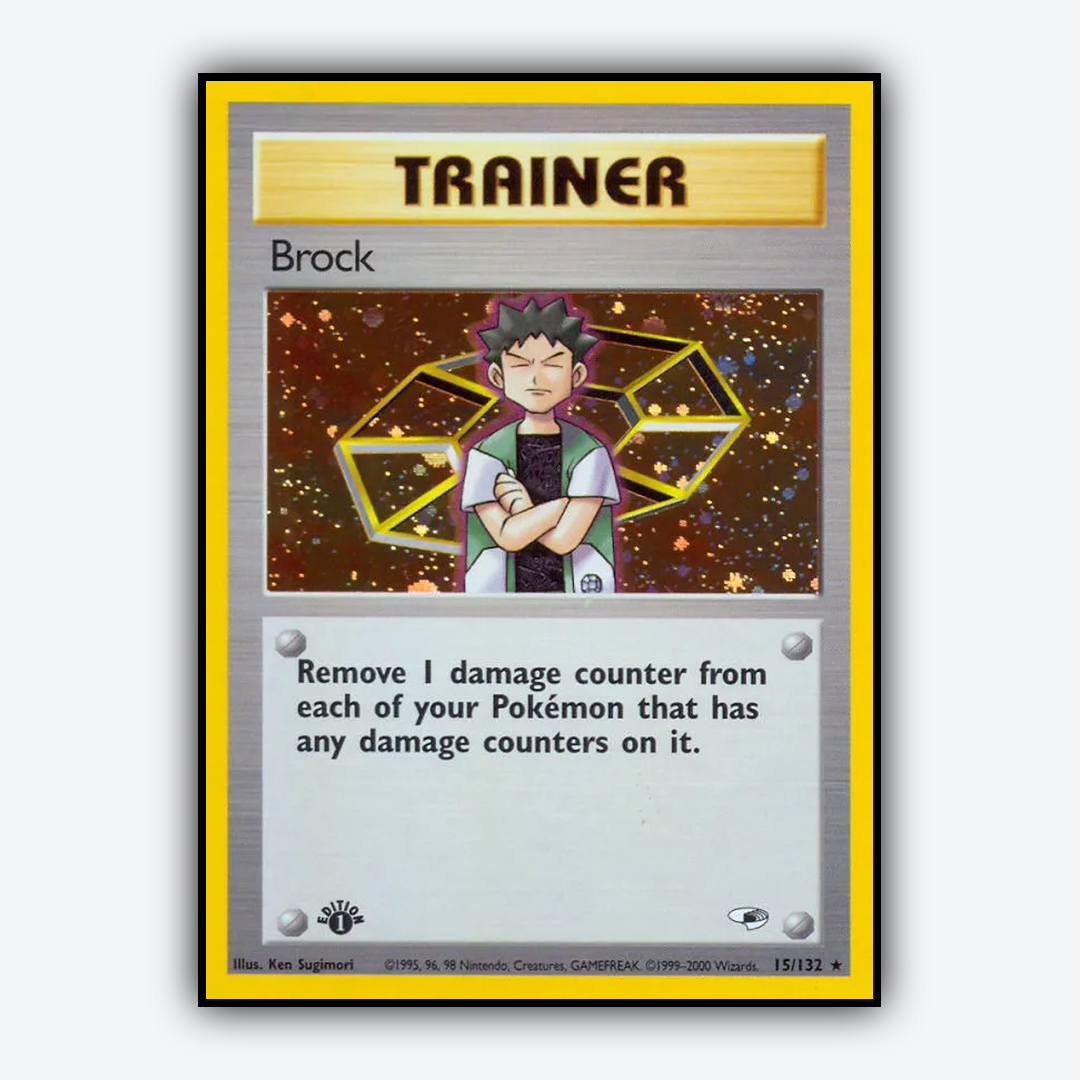 Brock 015/132 - Gym Heroes Set - Card Rug