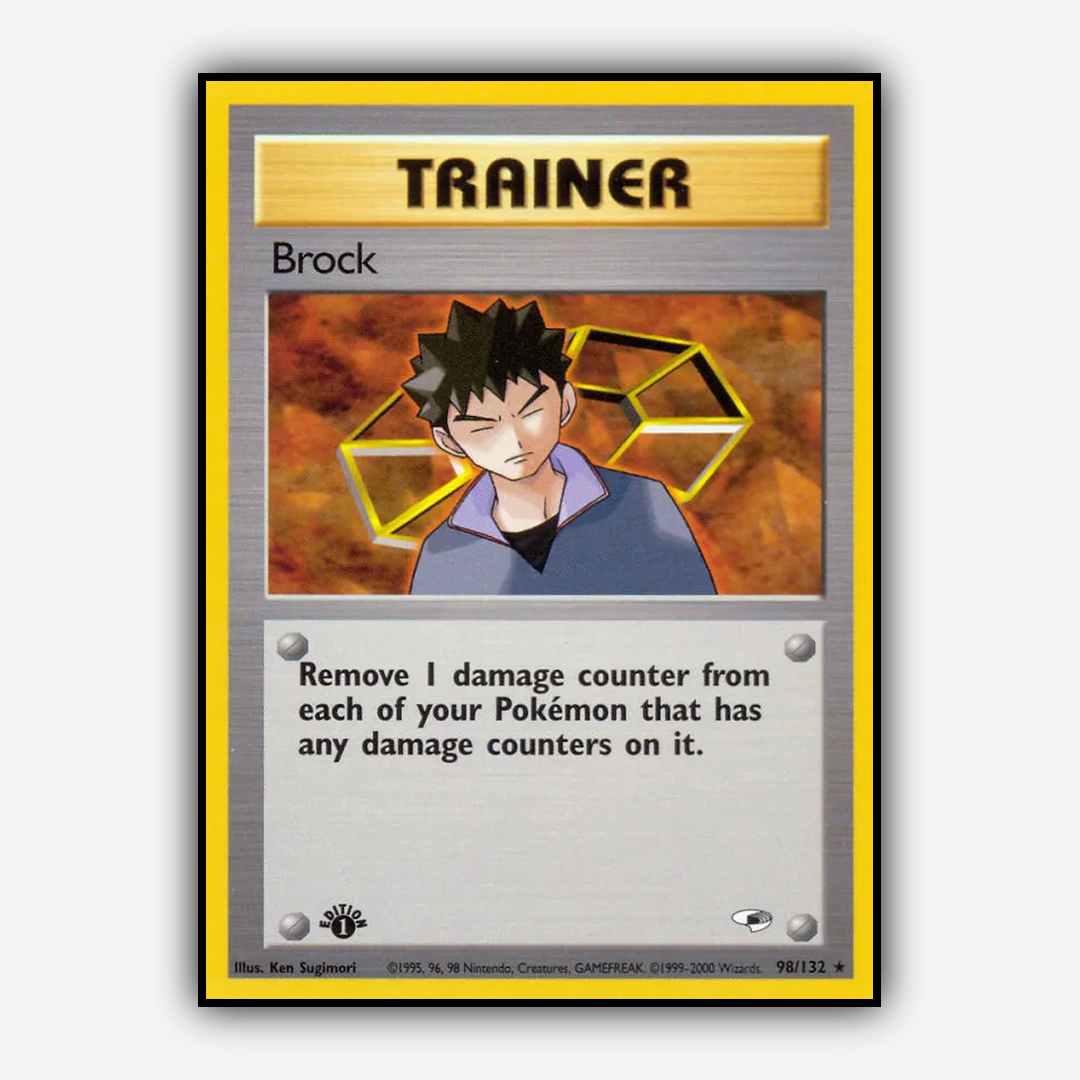Brock 098/132 - Gym Heroes Set - Card Rug