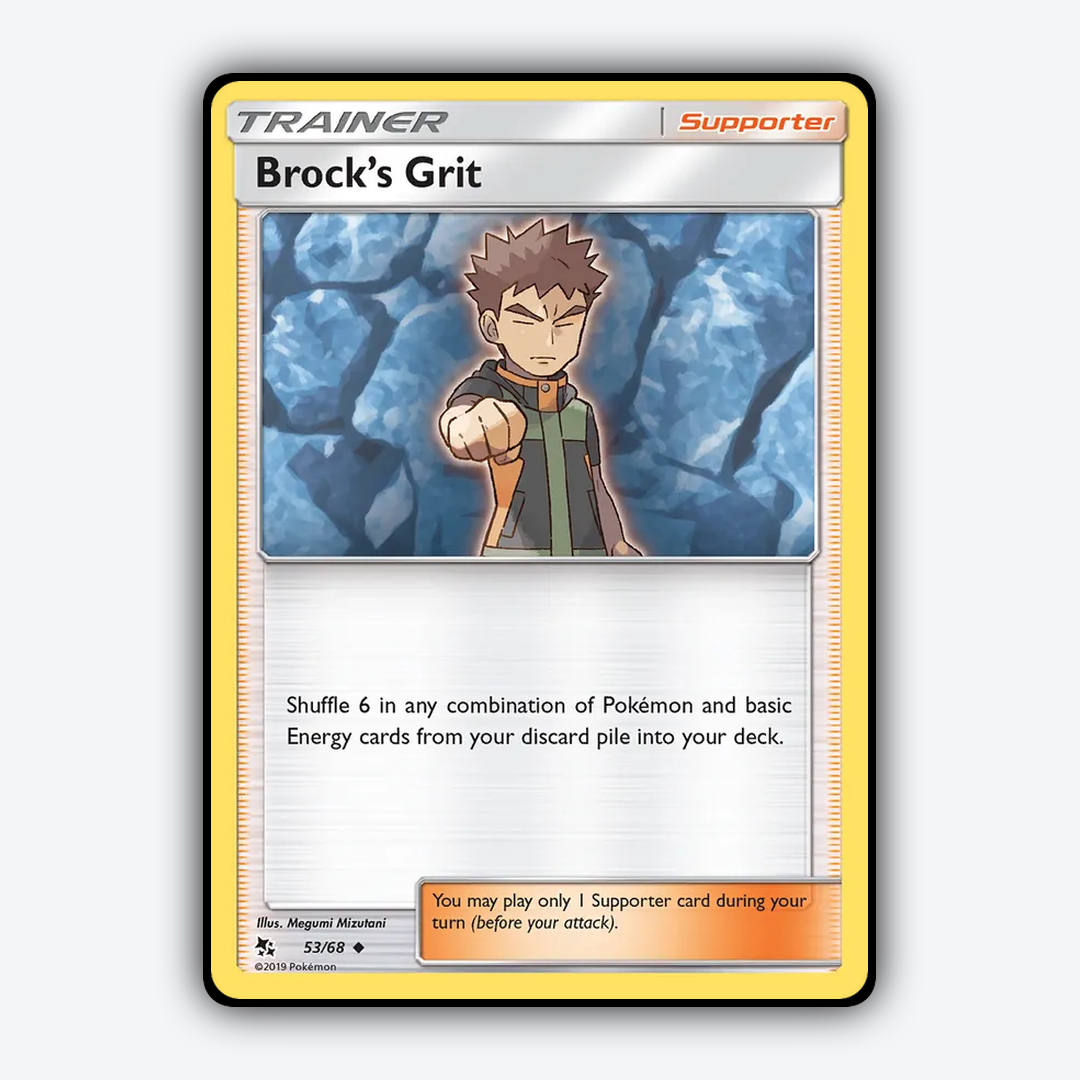 Brock's Grit 053/68 - Hidden Fates Set - Card Rug
