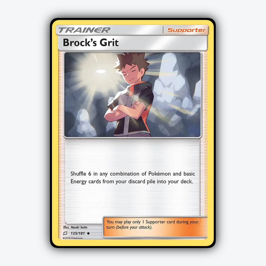 Brock's Grit 135/181 - Team Up Set - Card Rug