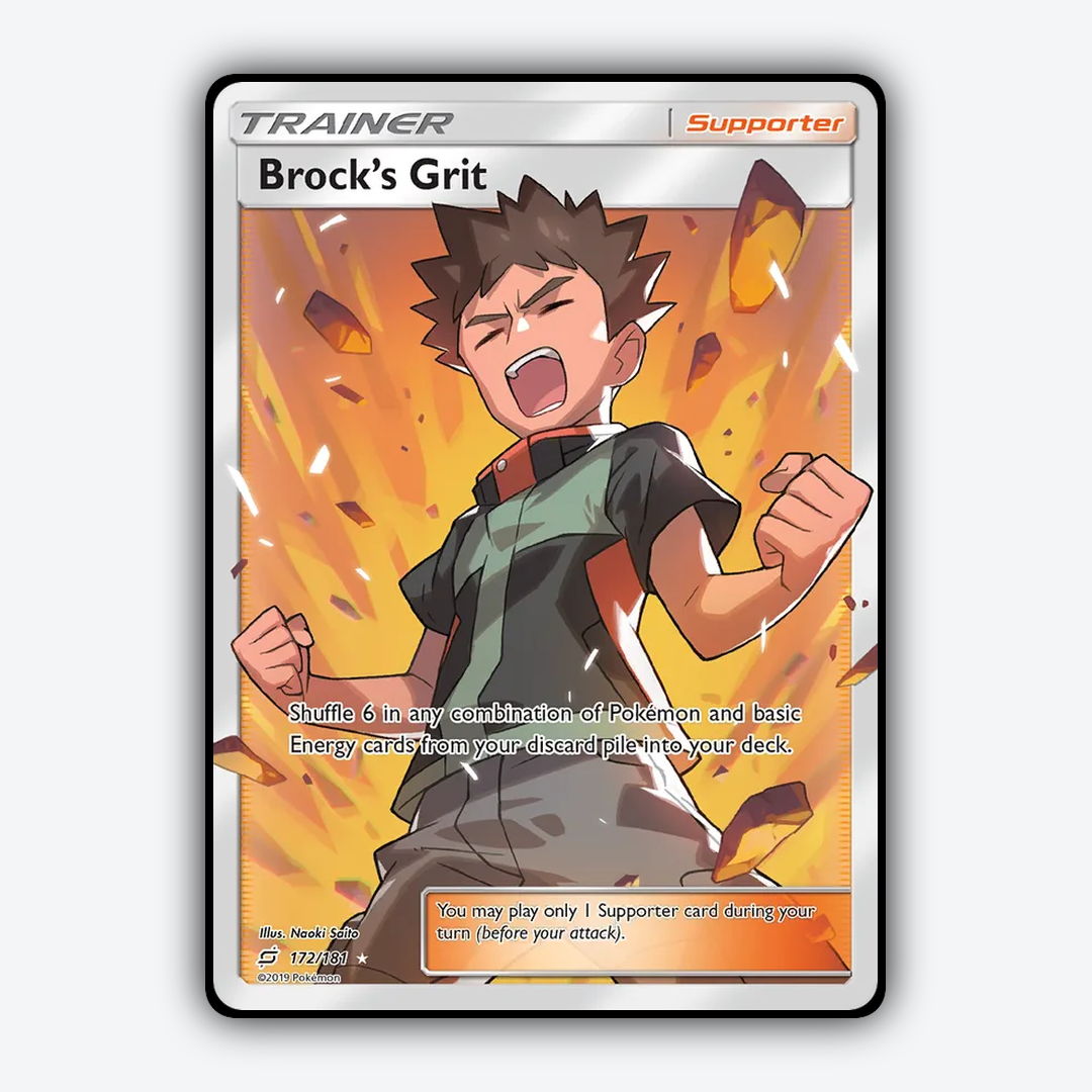 Brock's Grit 172/181 - Team Up Set - Card Rug
