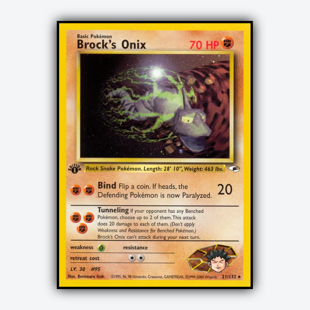 Brock's Onix 021/132 - Gym Heroes Set - Card Rug