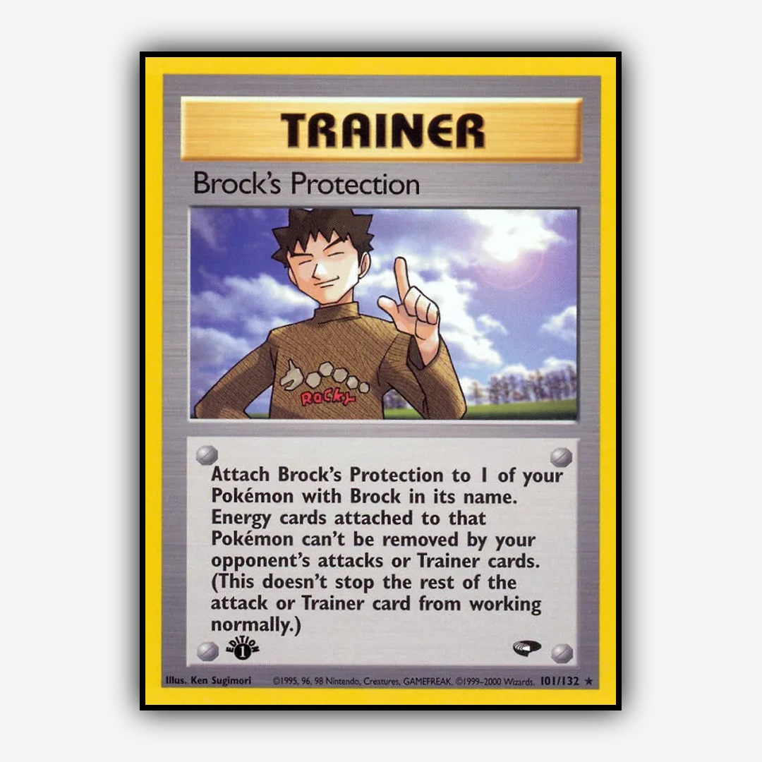 Brock's Protection 101/132 - Gym Challenge Set - Card Rug