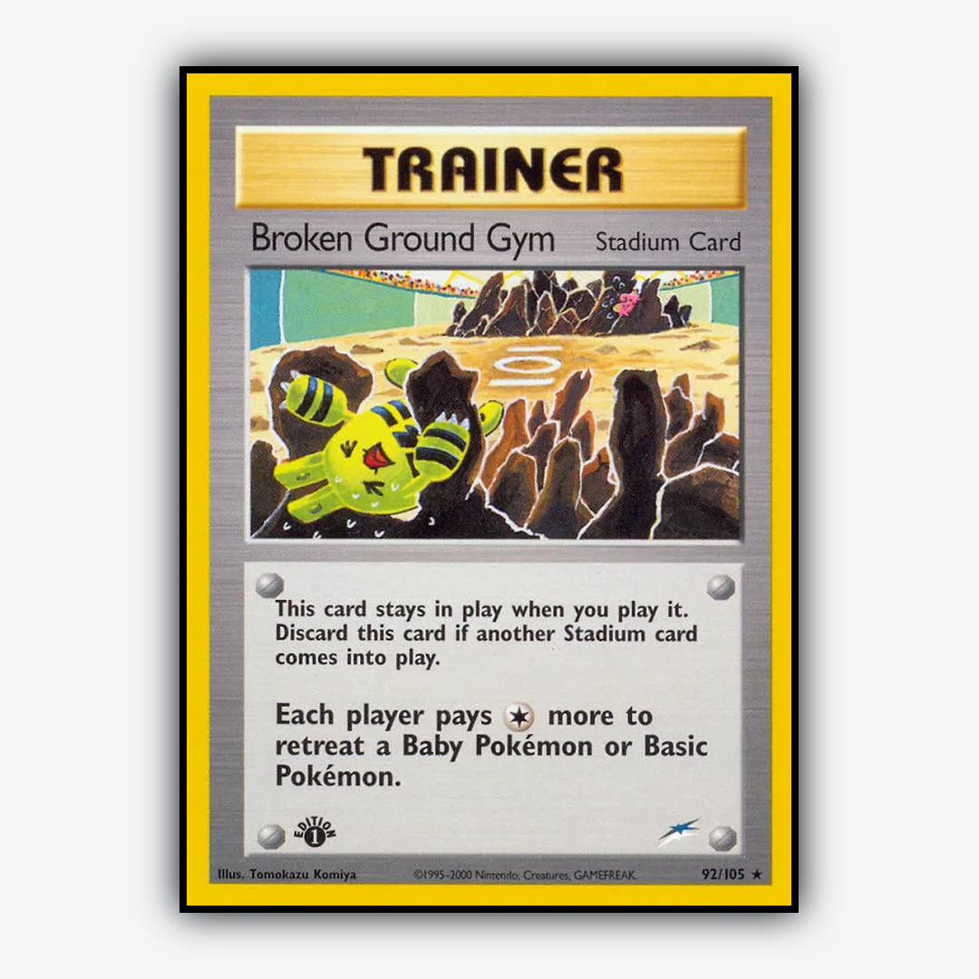 Broken Ground Gym 092/105 - Neo Destiny Set - Card Rug