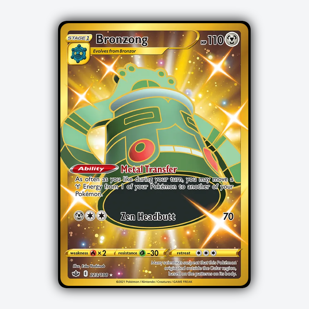 Bronzong 223/198 - Chilling Reign Set - Card Rug