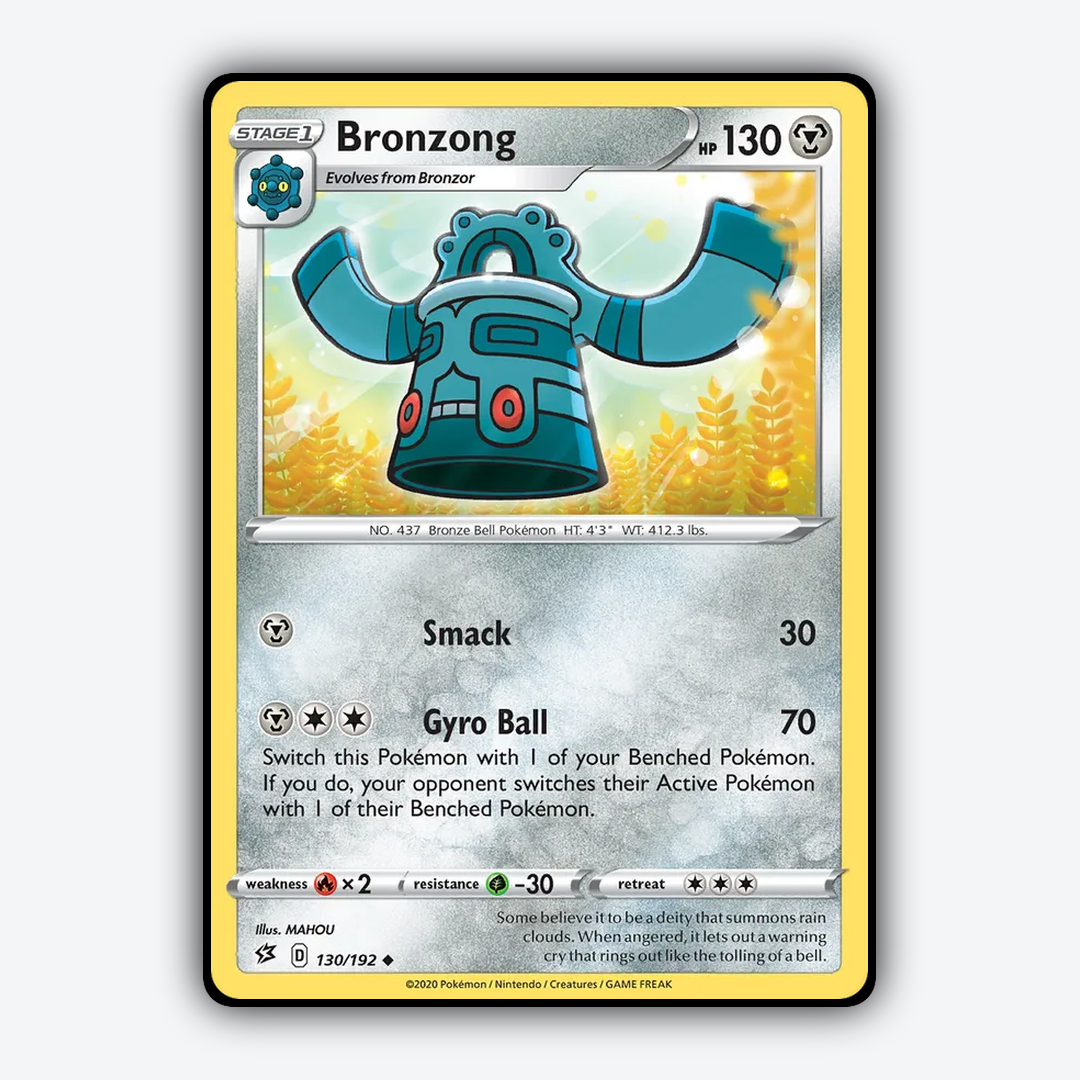 Bronzong 130/192 - Rebel Clash Set - Card Rug