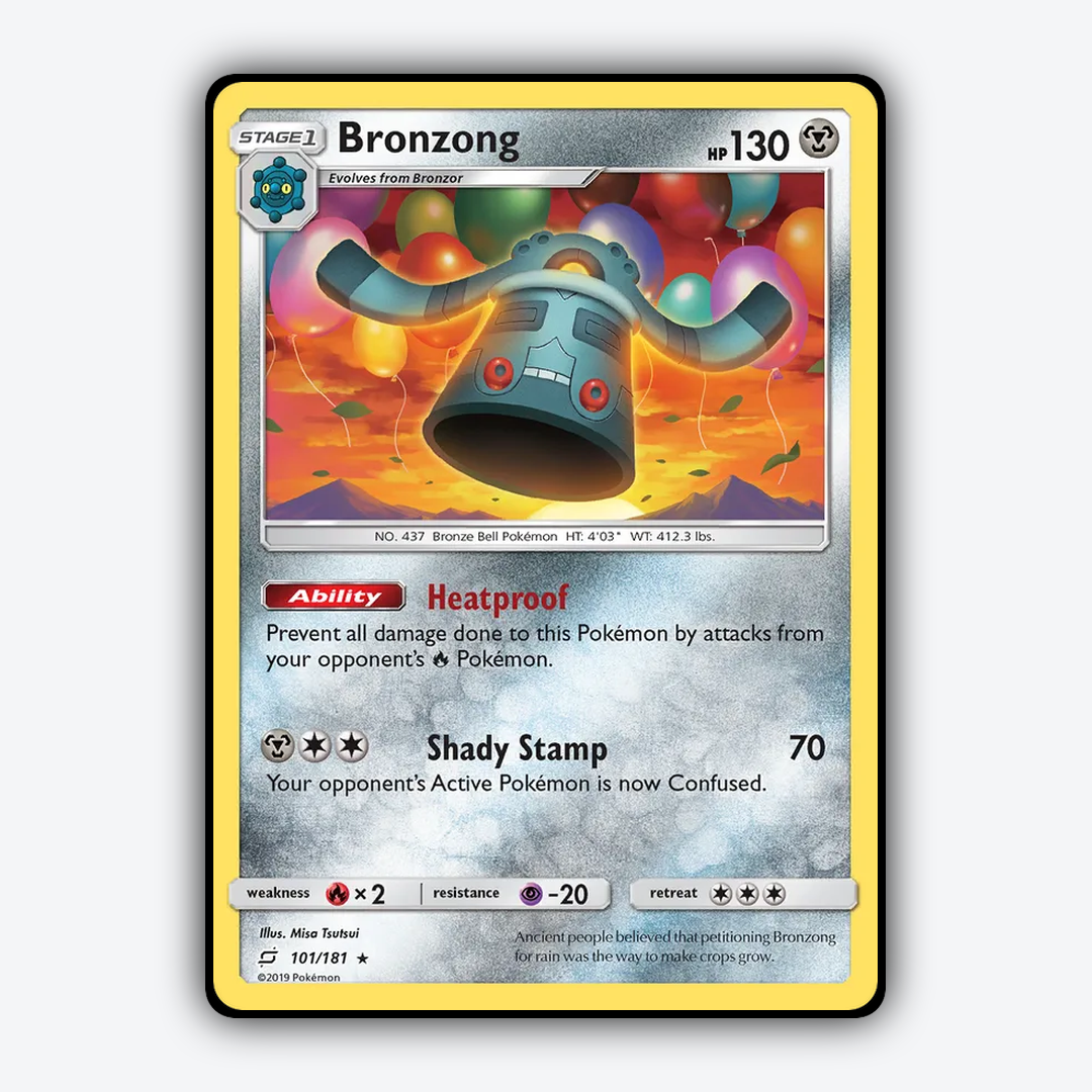 Bronzong 101/181 - Team Up Set - Card Rug