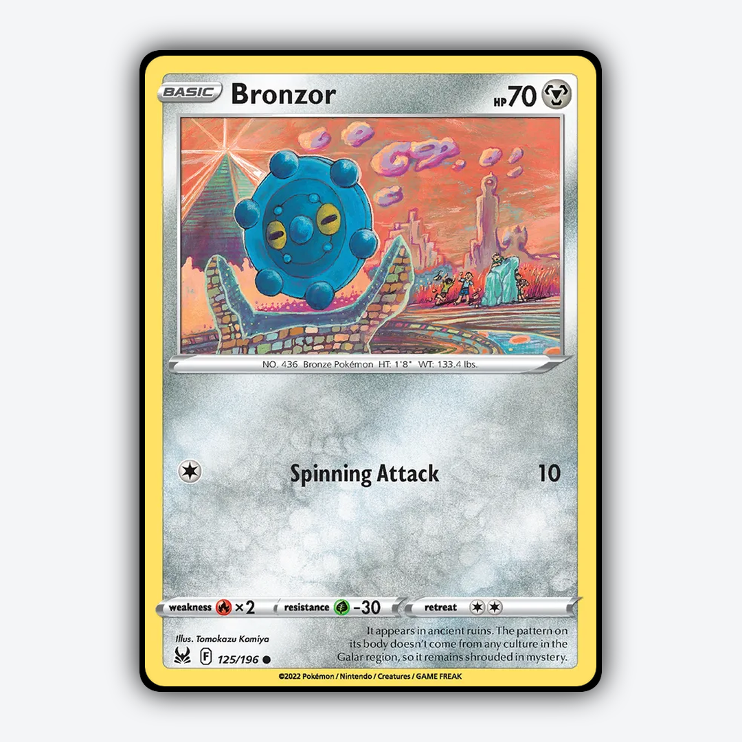 Bronzor 125/196 - Lost Origin Set - Card Rug