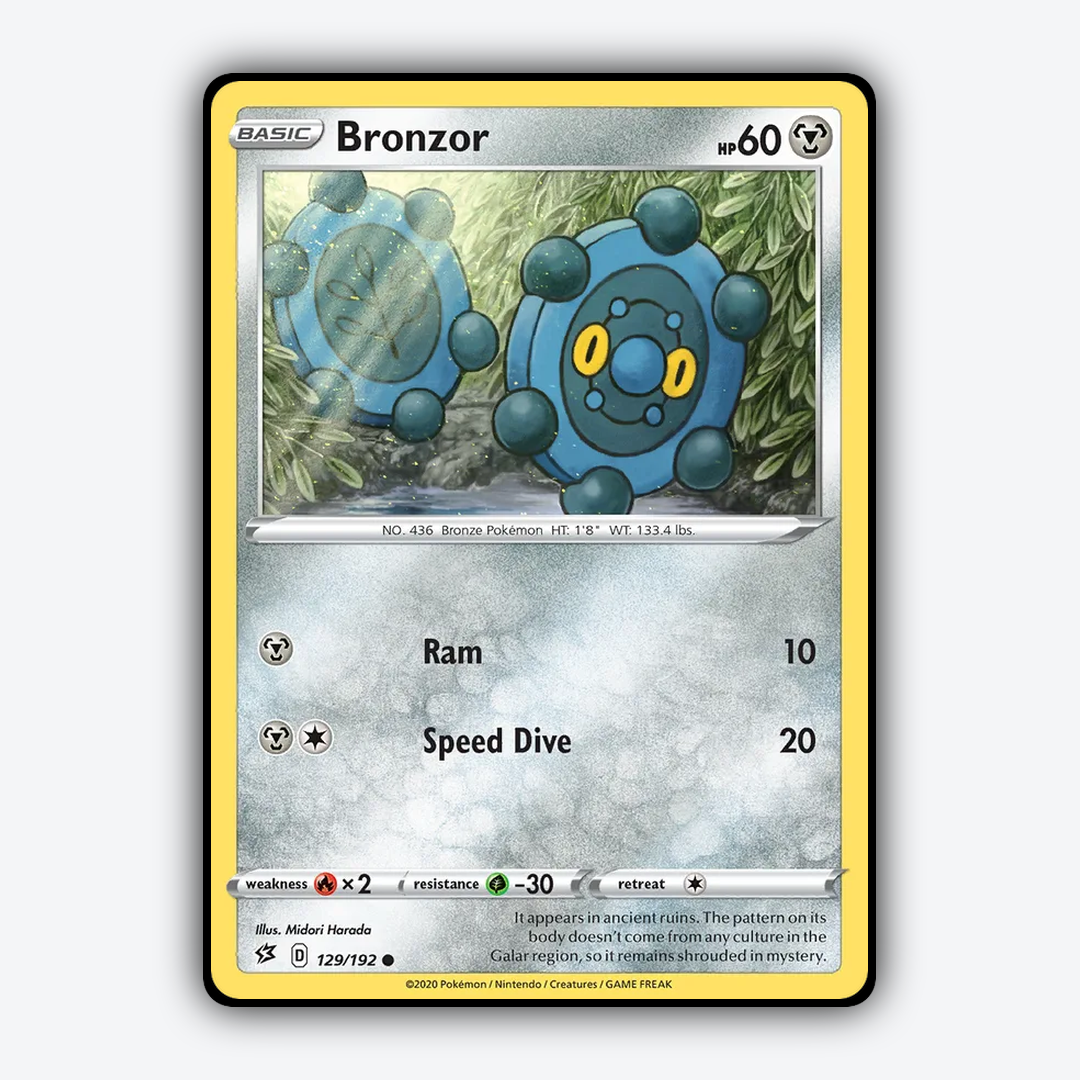 Bronzor 129/192 - Rebel Clash Set - Card Rug