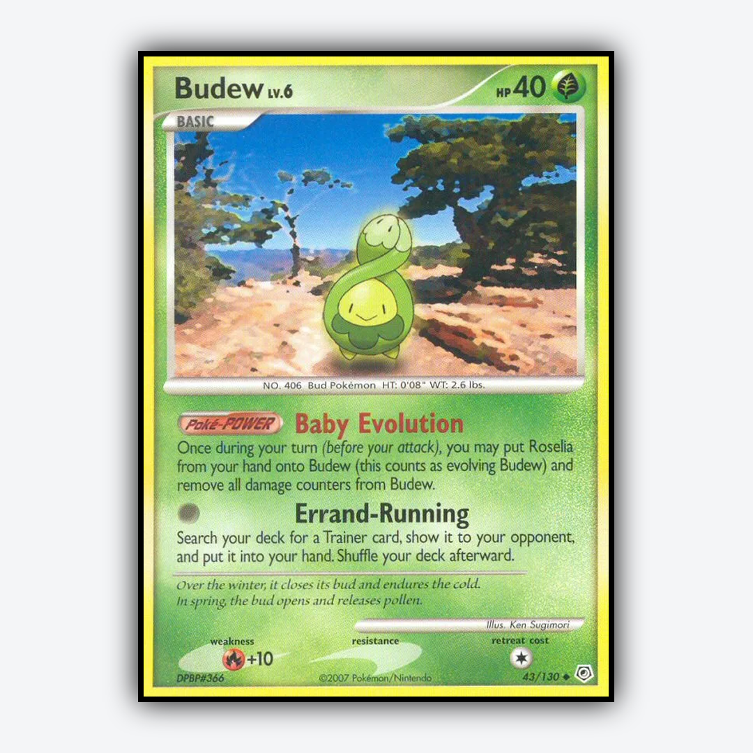 Budew 043/130 - Diamond & Pearl Set - Card Rug
