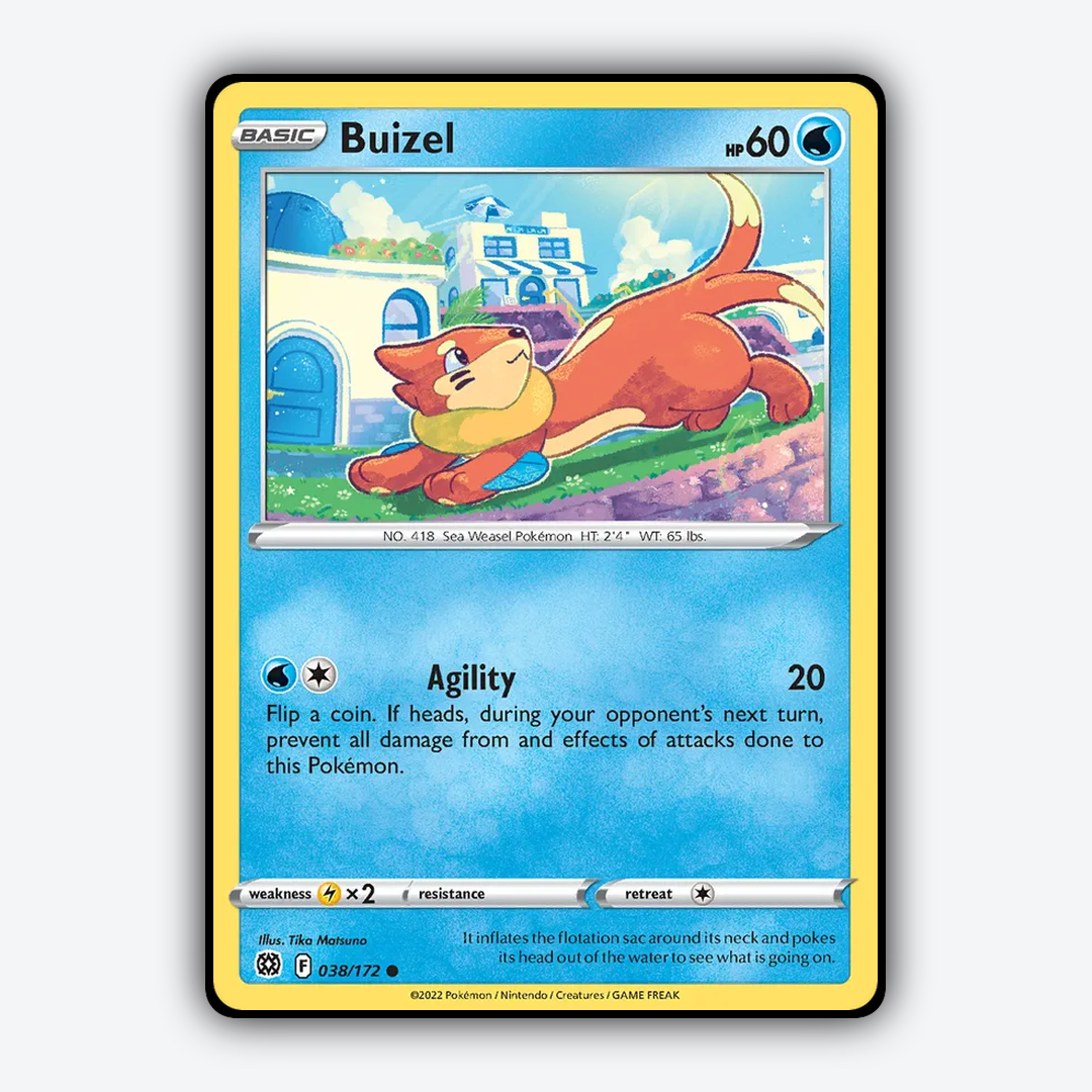 Buizel 038/172 - Brilliant Stars Set - Card Rug