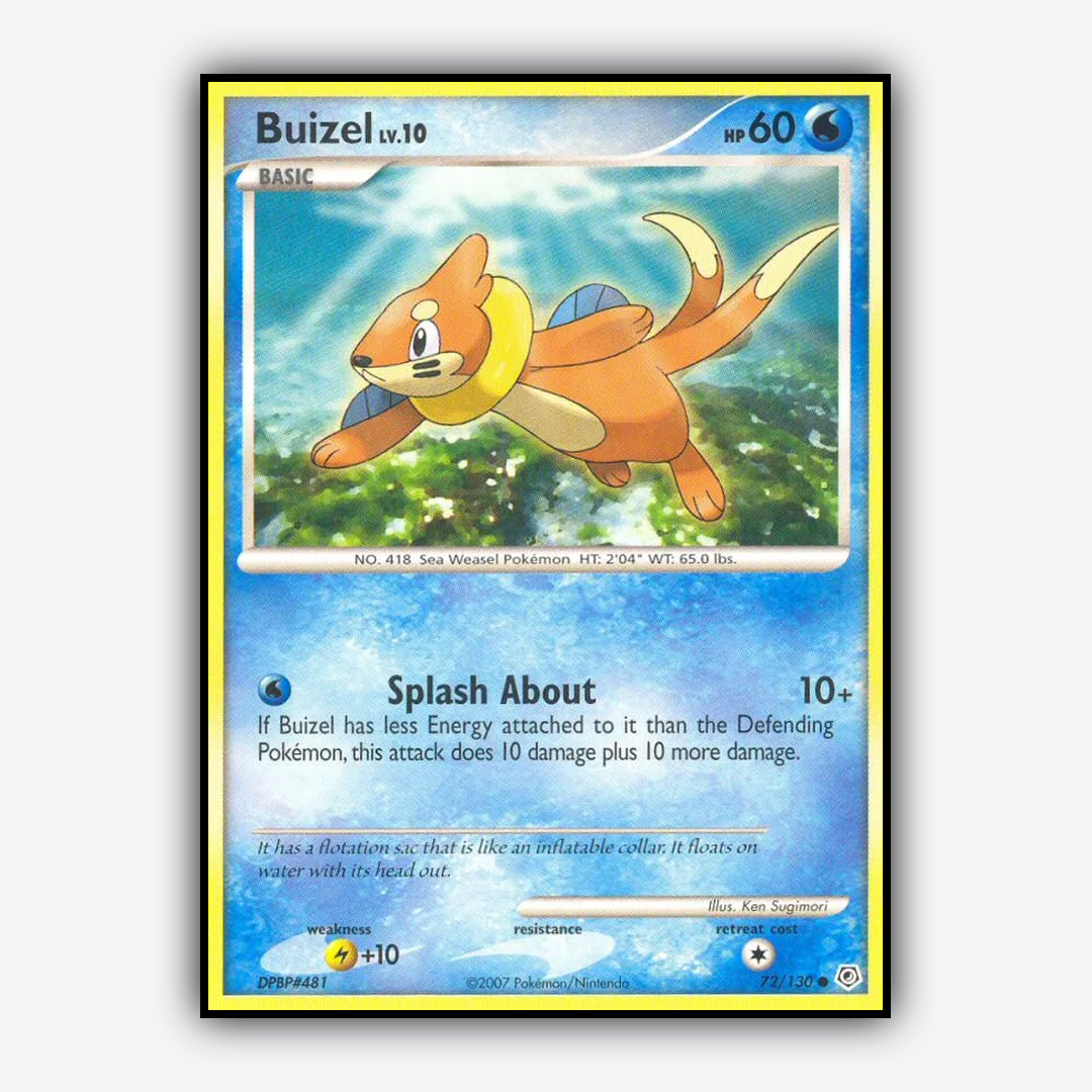 Buizel 072/130 - Diamond & Pearl Set - Card Rug