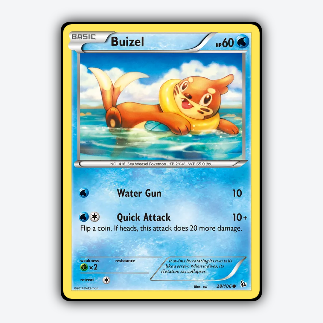Buizel 028/106 - Flashfire Set - Card Rug