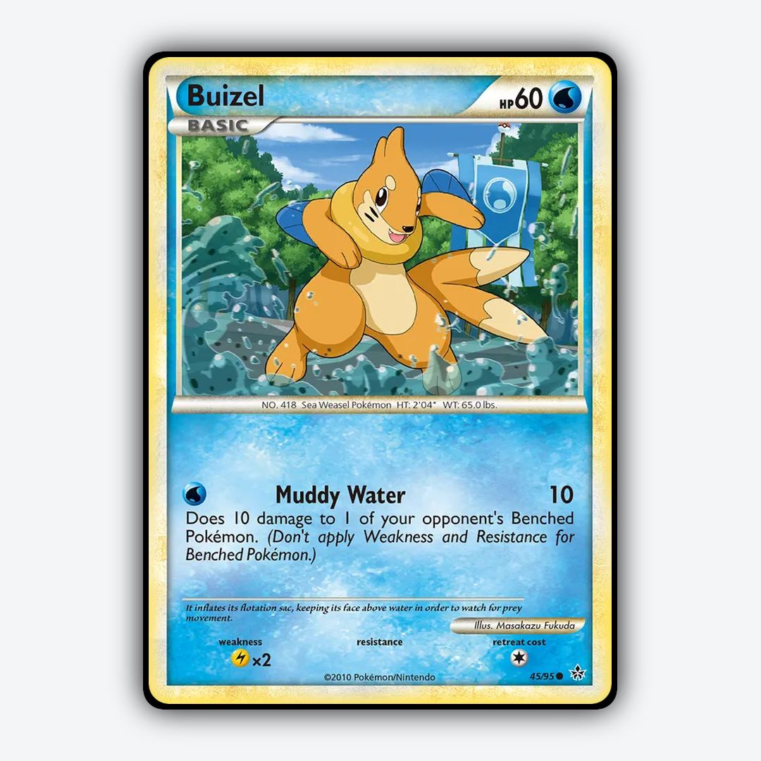 Buizel 045/95 - HS—Unleashed Set - Card Rug