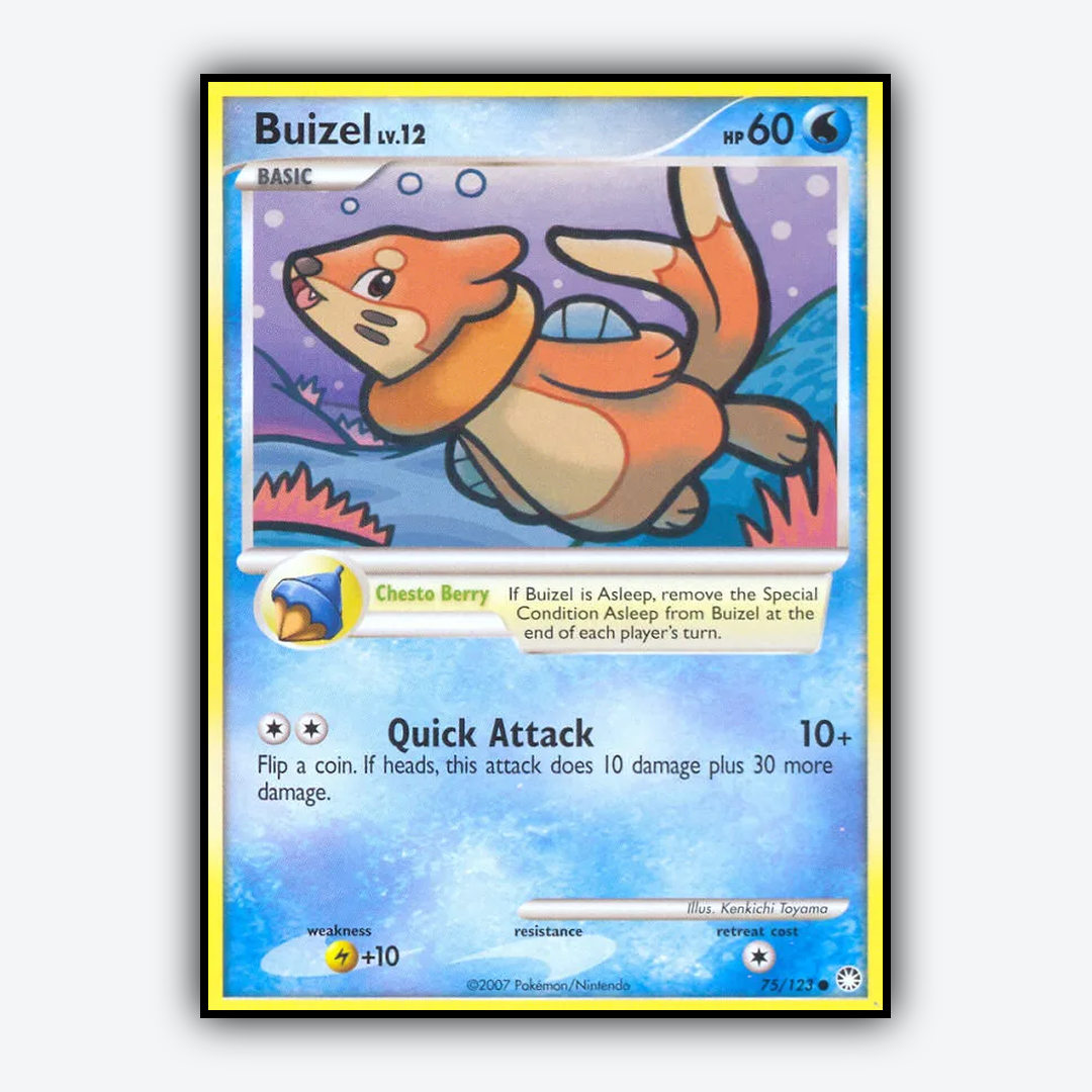 Buizel 075/123 - Mysterious Treasures Set - Card Rug