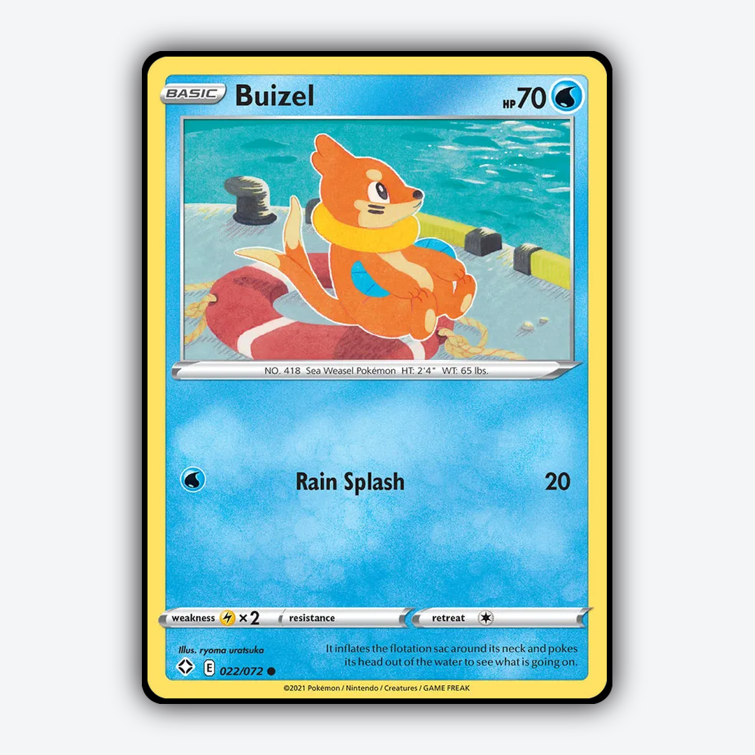Buizel 022/72 - Shining Fates Set - Card Rug