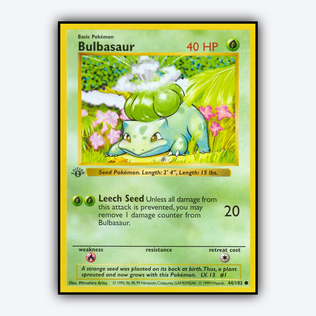Bulbasaur #44 - Base Set - Card Rug